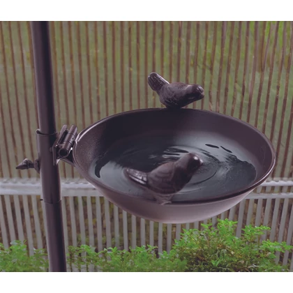 BIRDY SWIM - Egyedi megjelenésű fém madáritató, barna, (26 db/display)
