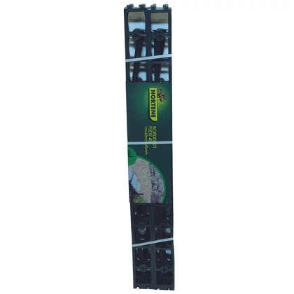 BORDERKIT FLEXI - Extra rugalmas műanyag ágyás- és gyepszegély szett fekete (8db szegély + 16 db FIXING PEG)