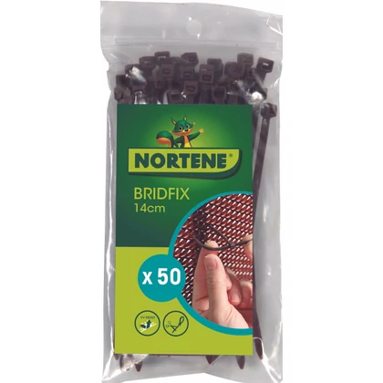 BRIDFIX - Többfunkciós gyorskötöző 14 cm barna (50 kötöző/csomag)