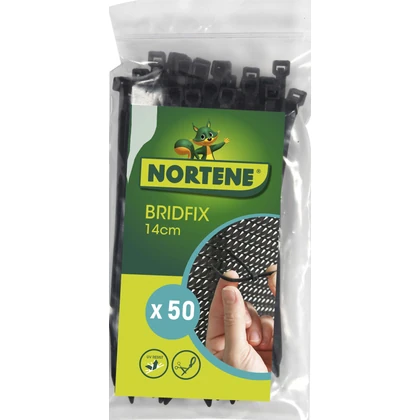 BRIDFIX - Többfunkciós gyorskötöző 14 cm fekete (50 kötöző/csomag)