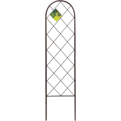 CLASSIC METAL TRELLIS - Színes félköríves növényfuttató 0,3 x 1,2 m barna