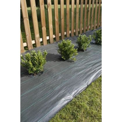 COVERSOL - Szőtt, fekete színű talajtakaró agroszövet 1,25 x 50 m