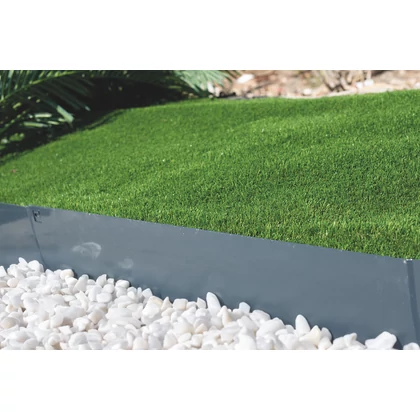EASY BORDURA  - Extra tartós acél ágyásszegély, 1,06 x 0,18 m, antracit