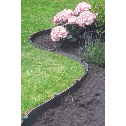 ETIK BORDURA - Rugalmas ágyásszegély  15cm x 10m szürke
