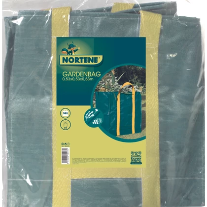 GARDENBAG - Hulladékgyűjtő zsák erős fogantyúkkal 0,53x0,53x0,53 m zöld