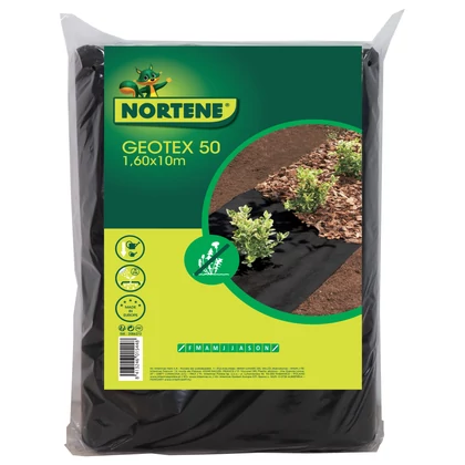 GEOTEX 50 - Talajtakaró geotextília  1,6 x 10 m fekete