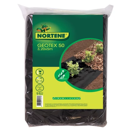GEOTEX 50 - Talajtakaró geotextília  3,2 x 5 m fekete