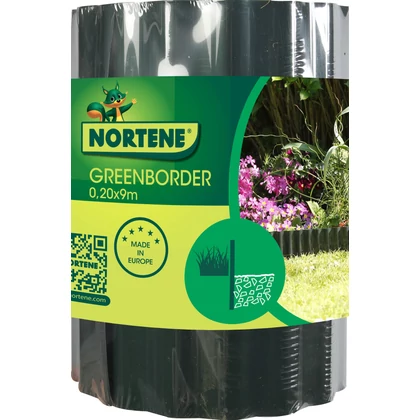 GREENBORDER - Hullámos műanyag gyepszegély 0,20 x 9 m zöld