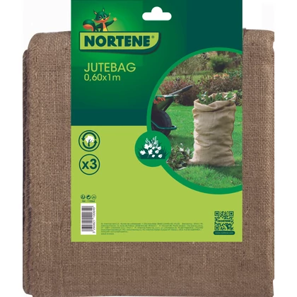 JUTEBAG - 100%-ban természetes juta zsák 0,60 x 1 m natúr (3 db/csomag)