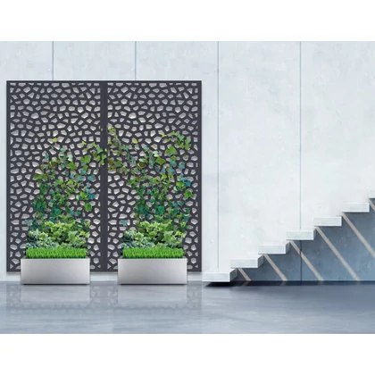MOSAIC - Dekoratív térelválasztó panel  1 x 2 m szürke