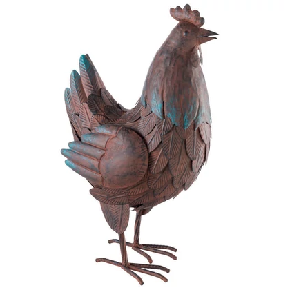 PICOTA - Dekoratív tyúk figura 0,28x0,17xh.0,41 m barna