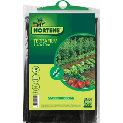 TERRAFILM - Univerzális talajtakaró fólia, fekete 1,40x10m