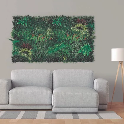 VERTICAL GRAZING - Zöldfal buja vadvirágokkal 1 x 1 m zöld