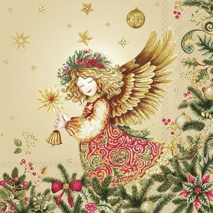 Angel cream karácsonyi szalvéta 3 rétegű 20 db/csomag