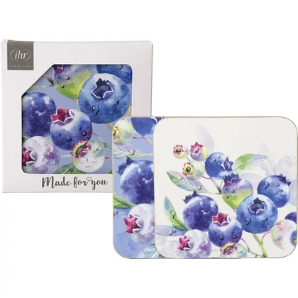 Blueberry fruits áfonyás poháralátét szett 4 db-os