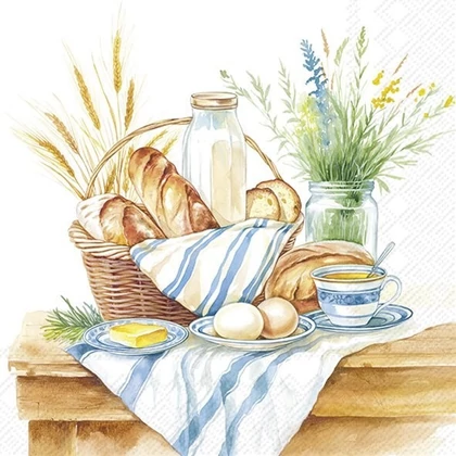 Breakfast time reggelizős szalvéta 3 rétegű 20 db/csomag
