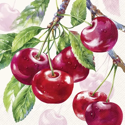 Cherry fruits cseresznyés szalvéta 3 rétegű 20 db/csomag