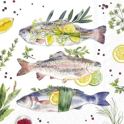 Delicious fish halas szalvéta 3 rétegű 20 db/csomag