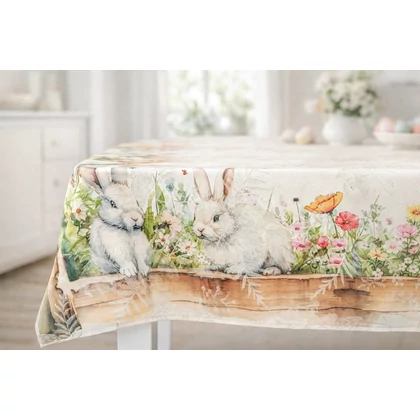 Easter Garden nyuszis asztalterítő 137x180 cm