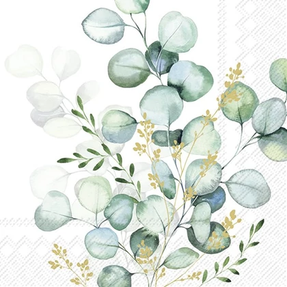 Eucalyptus bouquet szalvéta 3 rétegű 20 db/csomag