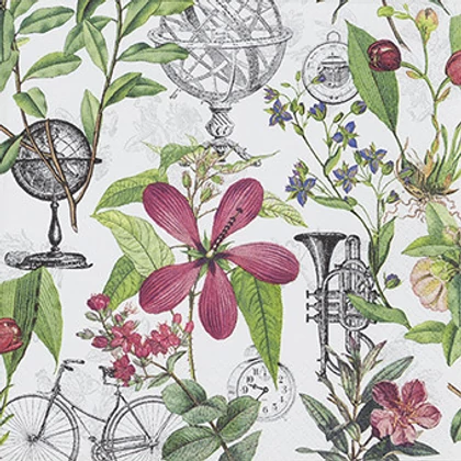 Fantasy Garden virágos szalvéta 3 rétegű 20 db/csomag