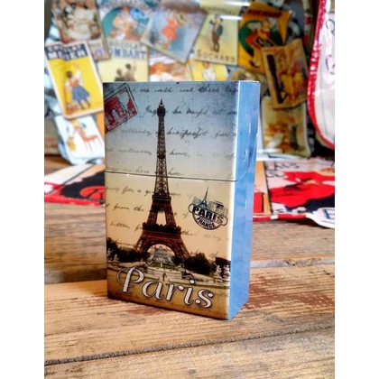 Fém cigaretta tartó Párizsi Eiffel toronnyal