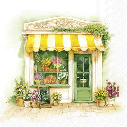 Flower shop virágboltos szalvéta 3 rétegű 20 db/csomag