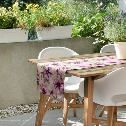 Garden29 kültéri asztalterítő Krémszín 40x180 cm
