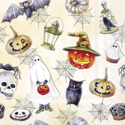 Happy halloween szalvéta 3 rétegű 20 db/csomag