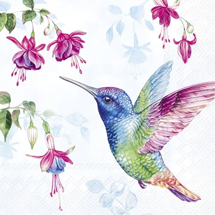 Hummingbird kolibris szalvéta 3 rétegű 20 db/csomag - koktélszalvéta