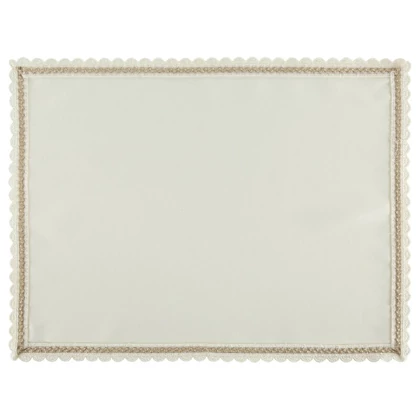 Lace csipkés peremű elegáns asztalterítő Krémszín 30x40 cm 4db