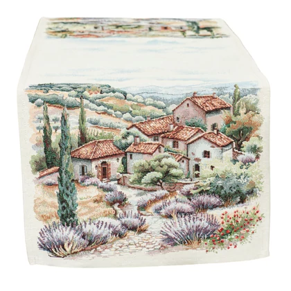 Levendula farm gobelin asztali futó 37x100 cm