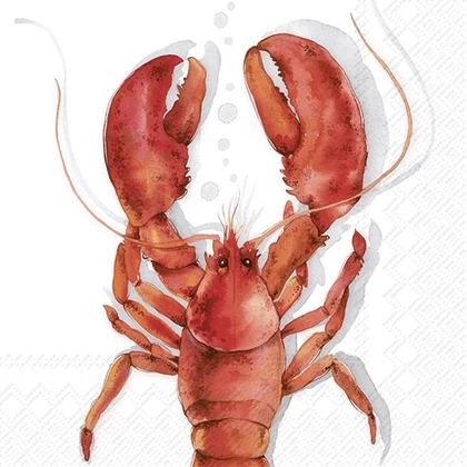 Lobster homáros szalvéta 3 rétegű 20 db/csomag