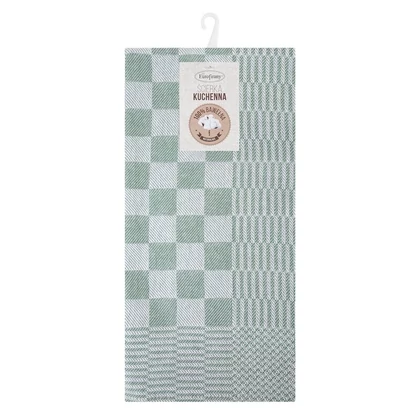 Mauro 2db-os pamut konyharuha szett Zöld 50x70 cm - 2 cm
