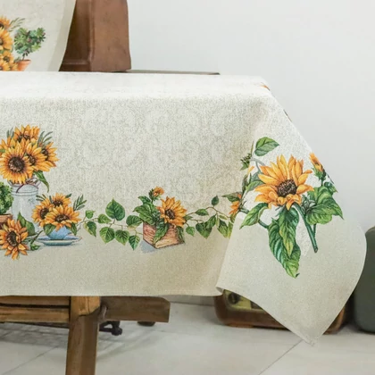Napraforgós gobelin asztalterítő 137x240 cm