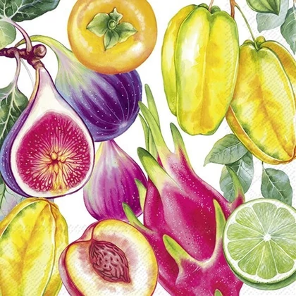 Tropical gyümölcsös szalvéta 3 rétegű 20 db/csomag