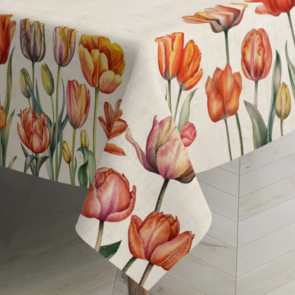 TULIP asztalterítő tulipános 140x180 cm
