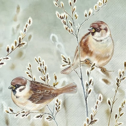 Winter melody madaras szalvéta 3 rétegű 20 db/csomag