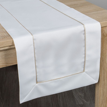Madele asztali futó Fehér 40x200 cm