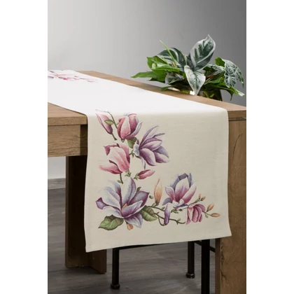 magnolia-viragmintas-gobelin-asztalterito-natur-45-x-140-cm-5-cm-hs416098