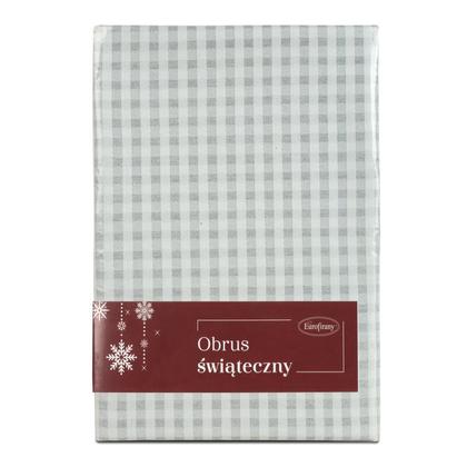 karacsonyi-asztalterito-kockas-jacquard-anyagbol-ezust-szallal-ezust-40-x-140-cm