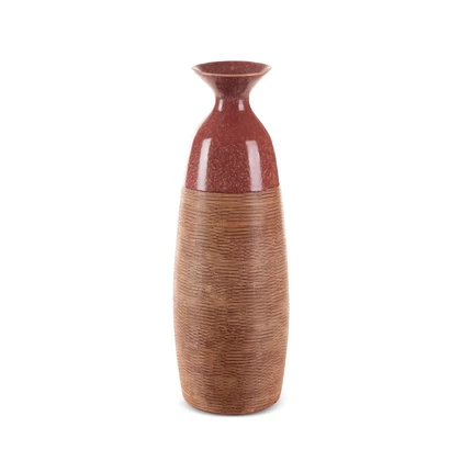 elda-keramia-vaza-piros-vilagosbarna-18-x-17-x-51-cm