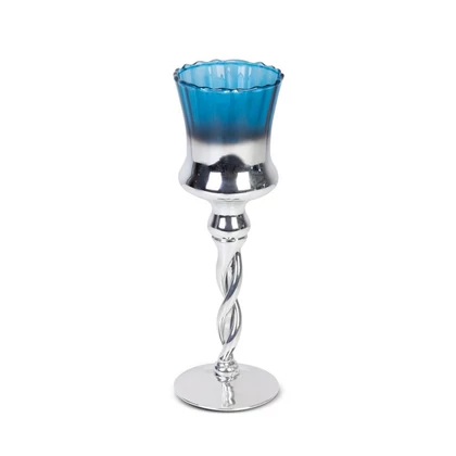clare2-uveg-gyertyatarto-ezust-kek-10-x-30-cm