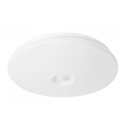 EcoLight LED 12 W-os ø260 mm beépített mozgásérzékelős kerek fehér mennyezeti lámpa IP44-es védettségű