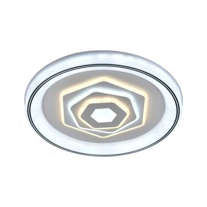 Lucero Evelin 110 W-os 50 cm átmérőjű fehér LED távirányítós és mobil applikációval vezérelhető mennyezeti lámpa