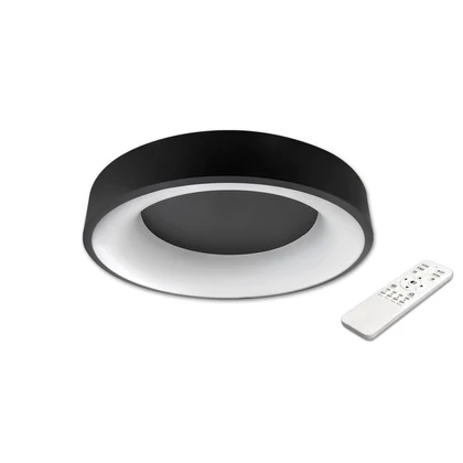 MasterLED Galaxis Nova 54 W-os 40x8 cm fekete LED távirányítós mennyezeti lámpa