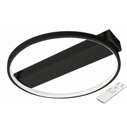 MasterLED Galaxis Taurus 33 W-os 40x6 cm fekete LED távirányítós mennyezeti lámpa