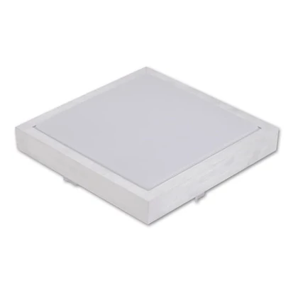 MasterLED Solen 270x270 mm négyzet alakú fehér mennyezeti lámpa E27 foglalattal