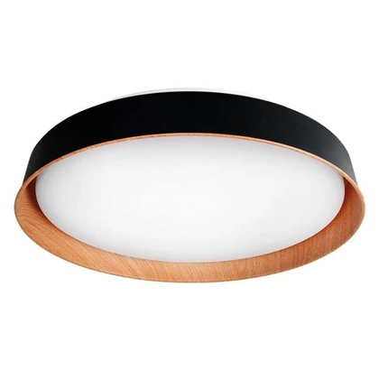 MasterLED XUDO 54W 3000-6500K 400x85 mm fekete/tölgy színű mennyezeti lámpa távirányítóval