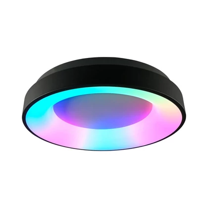 Videx EDGE 72 W-os RGB fekete távirányítós mennyezeti lámpa